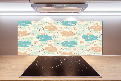 Cooker splashback Floral pattern