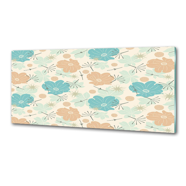 Cooker splashback Floral pattern