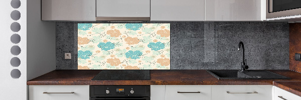 Cooker splashback Floral pattern