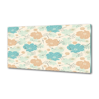 Cooker splashback Floral pattern