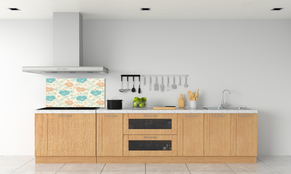 Cooker splashback Floral pattern