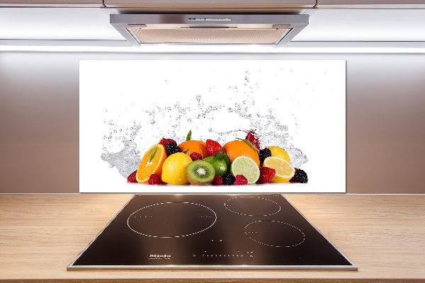 Cooker splashback Fruit and water