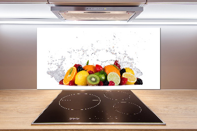 Cooker splashback Fruit and water