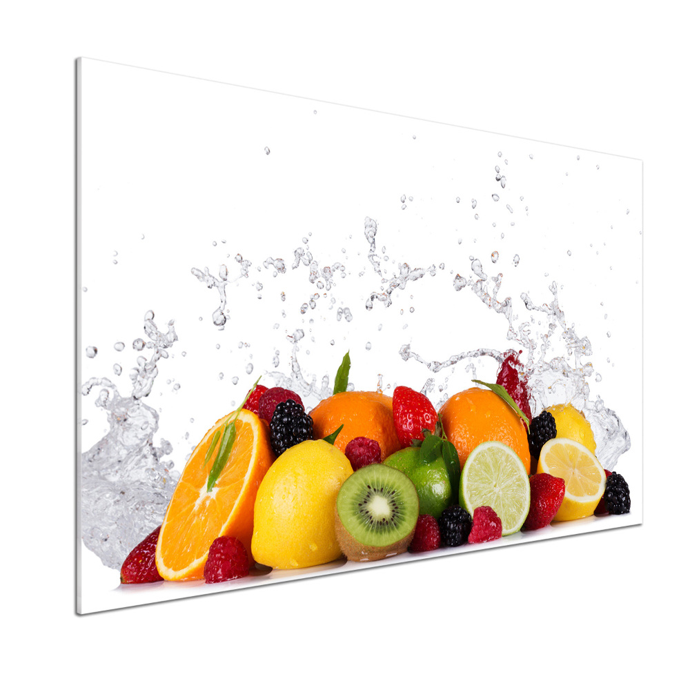 Cooker splashback Fruit and water