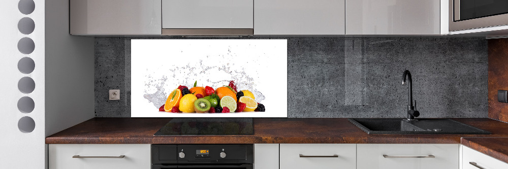 Cooker splashback Fruit and water