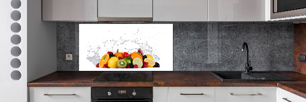 Cooker splashback Fruit and water