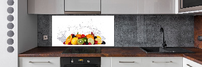 Cooker splashback Fruit and water