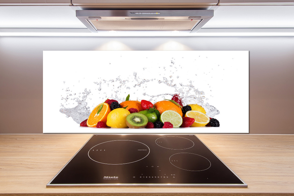 Cooker splashback Fruit and water