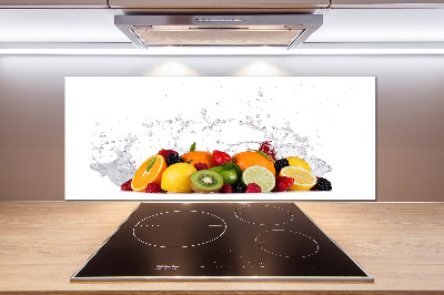 Cooker splashback Fruit and water