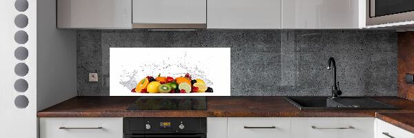 Cooker splashback Fruit and water