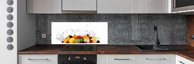 Cooker splashback Fruit and water