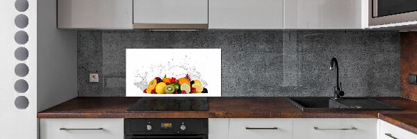 Cooker splashback Fruit and water