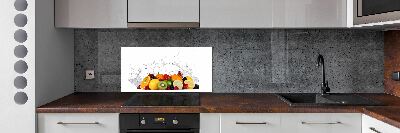 Cooker splashback Fruit and water