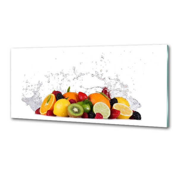 Cooker splashback Fruit and water