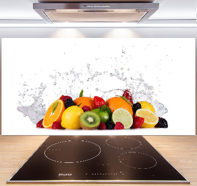 Cooker splashback Fruit and water