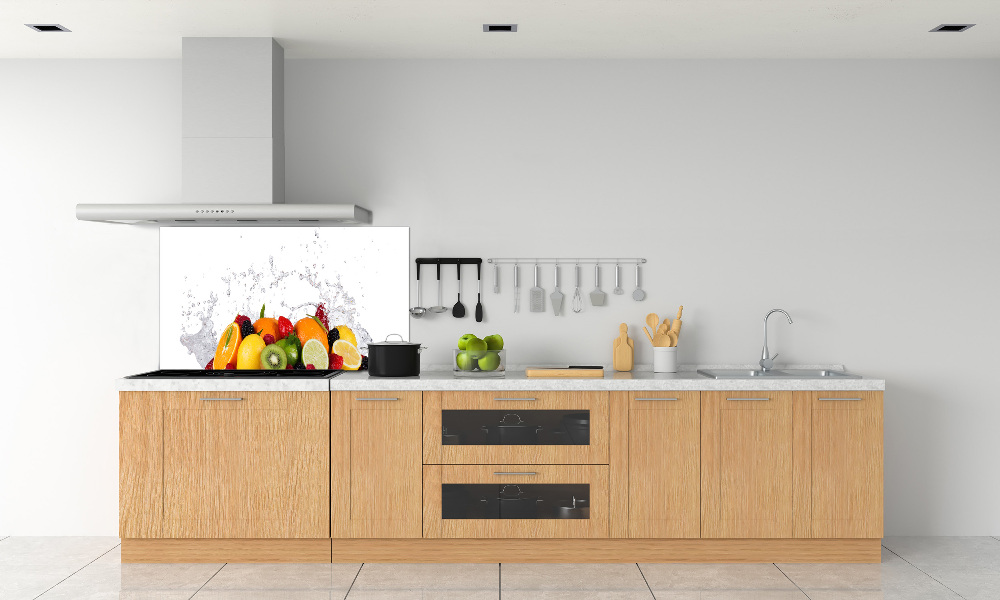 Cooker splashback Fruit and water