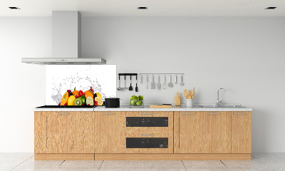 Cooker splashback Fruit and water