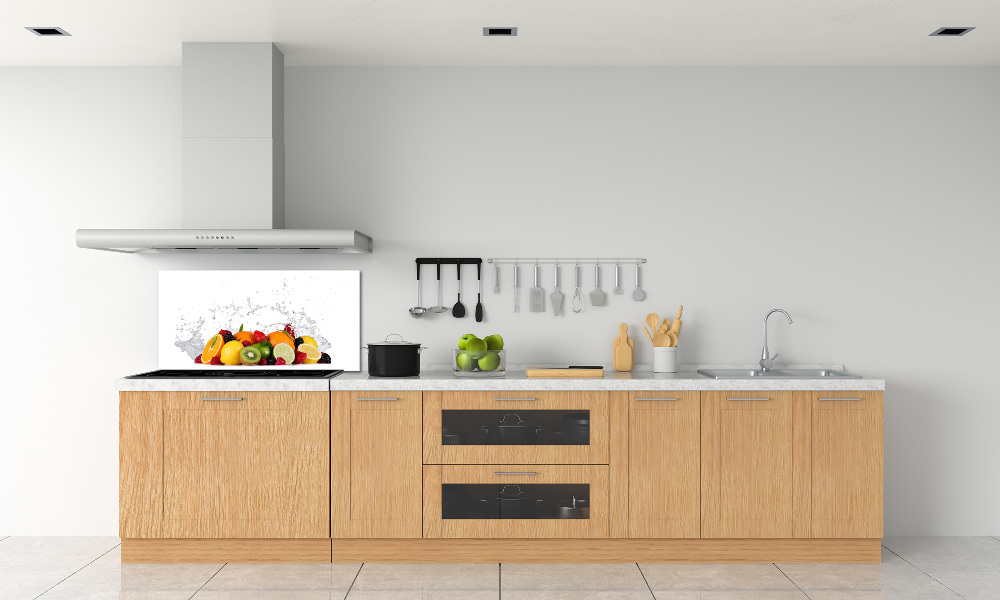 Cooker splashback Fruit and water