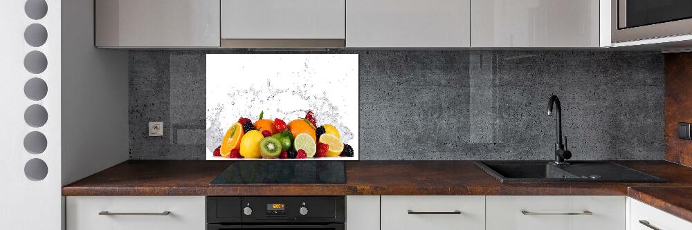 Cooker splashback Fruit and water