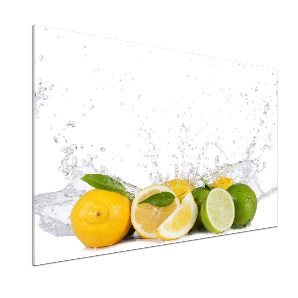 Cooker splashback Citruses and water