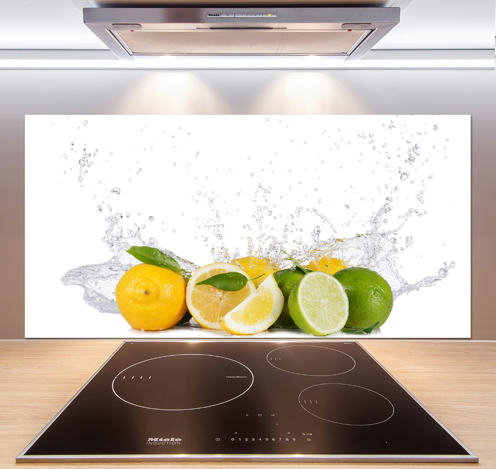 Cooker splashback Citruses and water