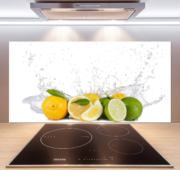 Cooker splashback Citruses and water