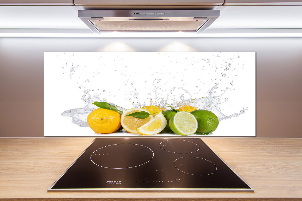 Cooker splashback Citruses and water