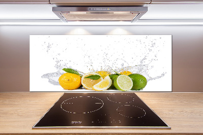 Cooker splashback Citruses and water