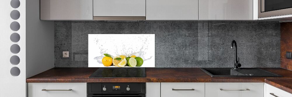 Cooker splashback Citruses and water