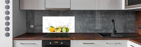 Cooker splashback Citruses and water