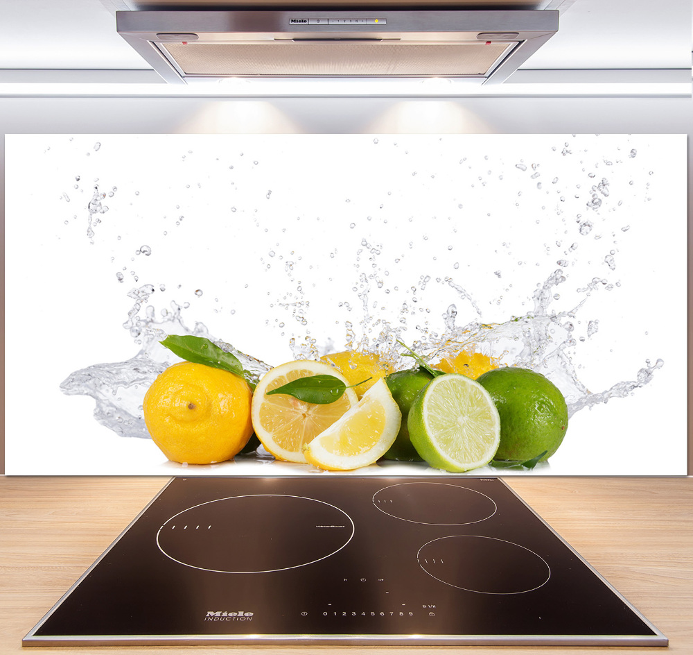 Cooker splashback Citruses and water