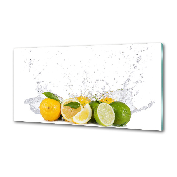 Cooker splashback Citruses and water