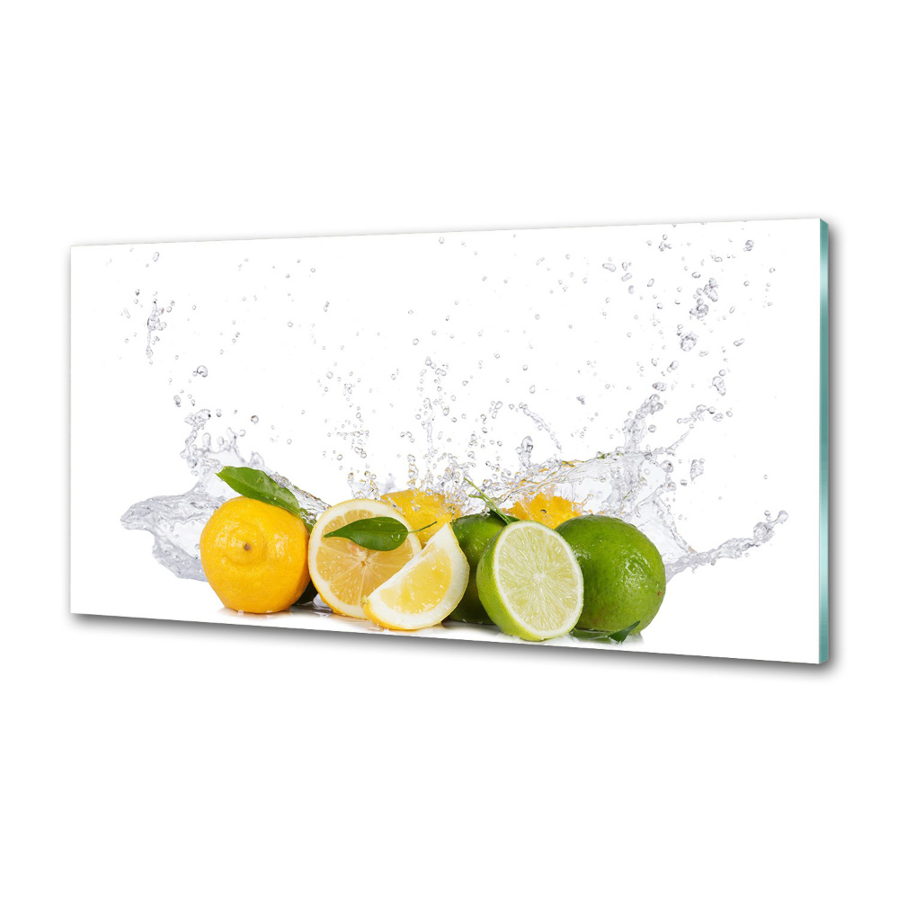 Cooker splashback Citruses and water