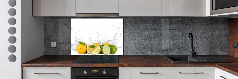 Cooker splashback Citruses and water