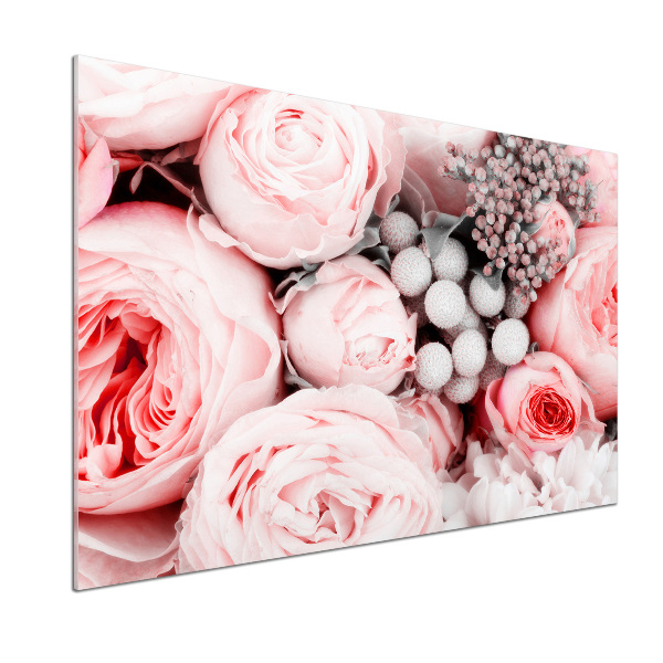 Kitchen splashback Bouquet of flowers