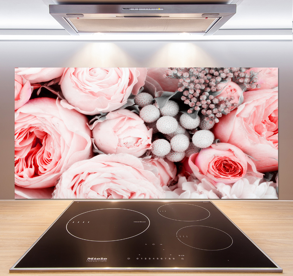 Kitchen splashback Bouquet of flowers