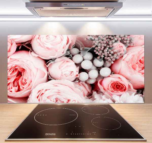 Kitchen splashback Bouquet of flowers