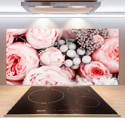 Kitchen splashback Bouquet of flowers