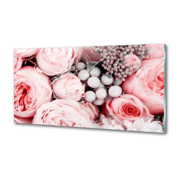 Kitchen splashback Bouquet of flowers