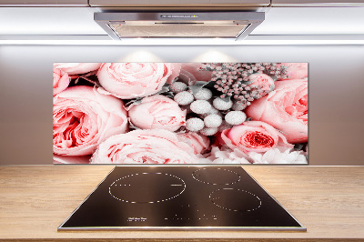 Kitchen splashback Bouquet of flowers