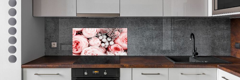 Kitchen splashback Bouquet of flowers