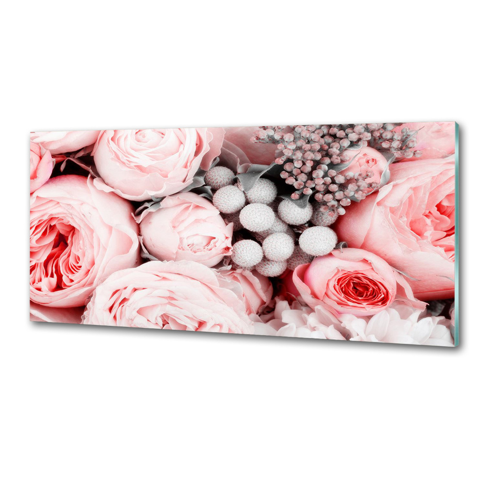 Kitchen splashback Bouquet of flowers