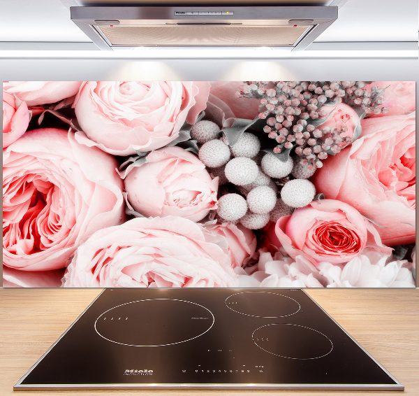 Kitchen splashback Bouquet of flowers