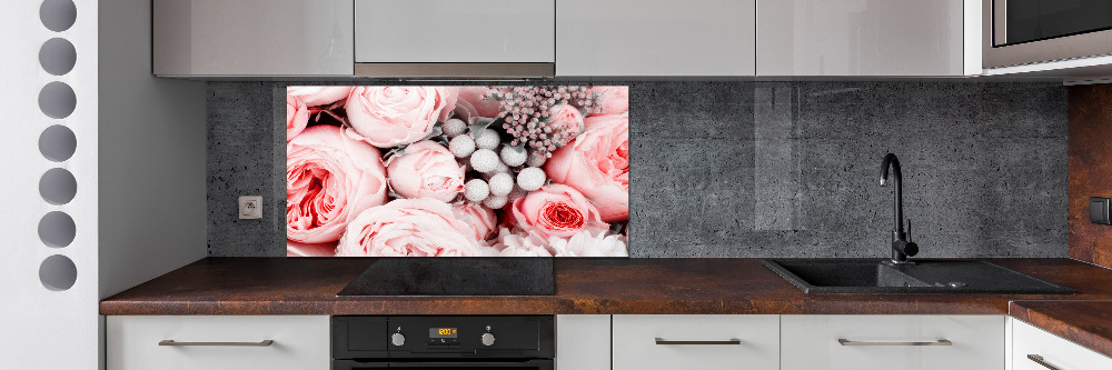 Kitchen splashback Bouquet of flowers