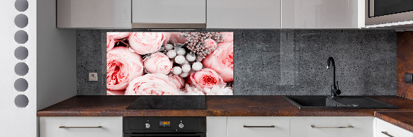 Kitchen splashback Bouquet of flowers