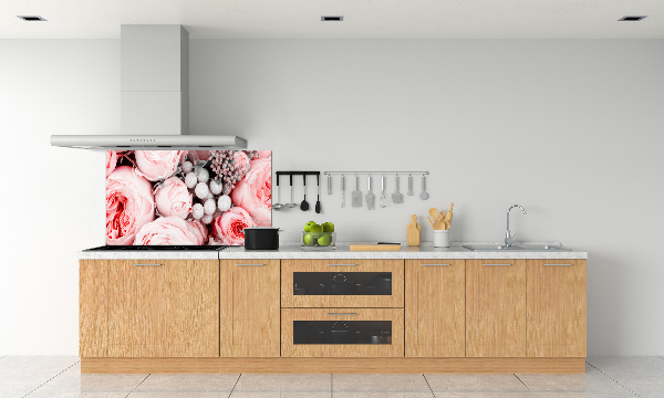 Kitchen splashback Bouquet of flowers