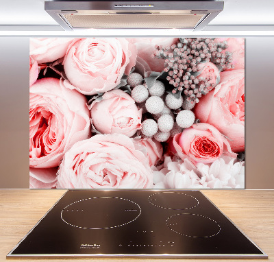 Kitchen splashback Bouquet of flowers