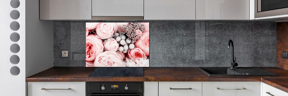 Kitchen splashback Bouquet of flowers