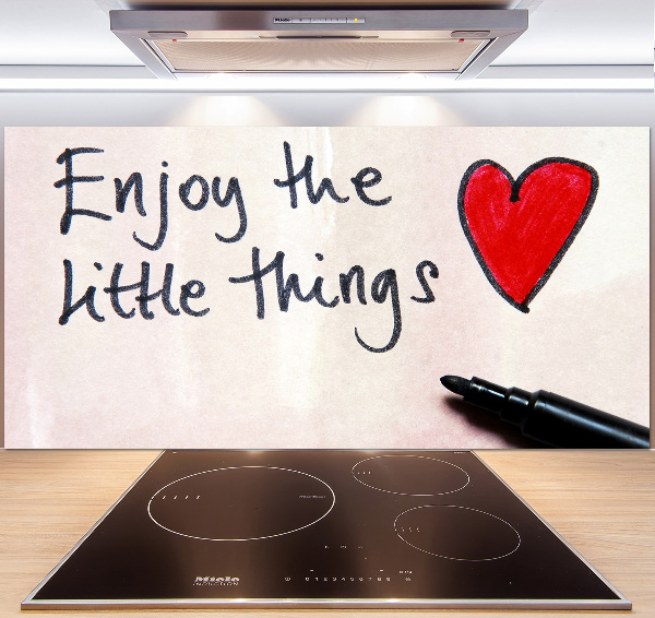 Cooker splashback Little things