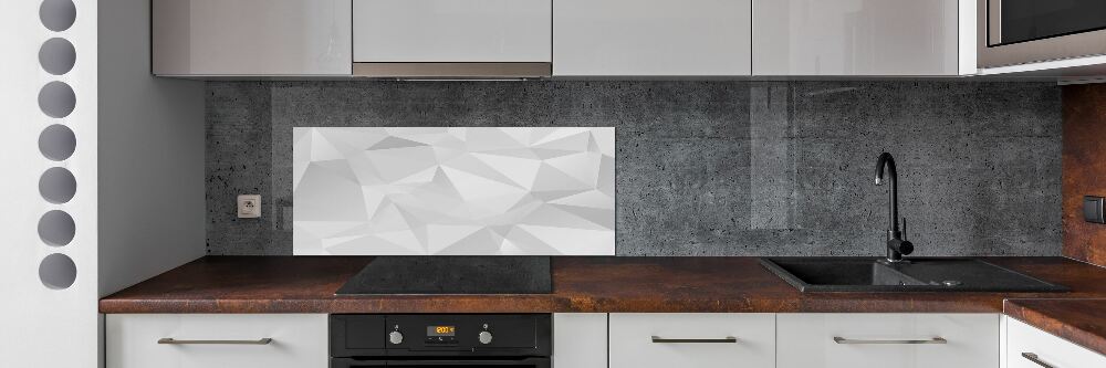 Kitchen splashback Abstraction of the triangle